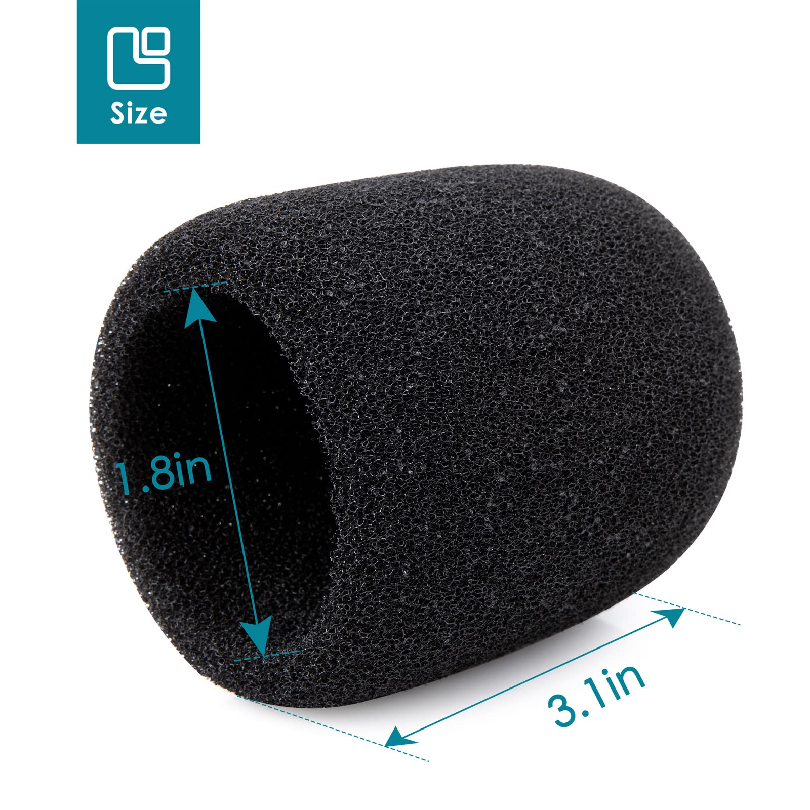 YOUSHARES SoloCast Microphone Windscreen - Professional Foam Cover for HyperX SoloCast Mic, Filters Ambient Noise and Breathing Winds